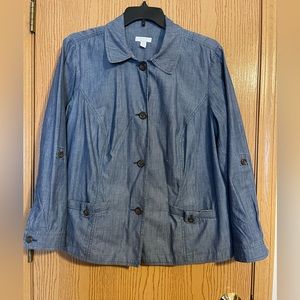 Chambray button jacket